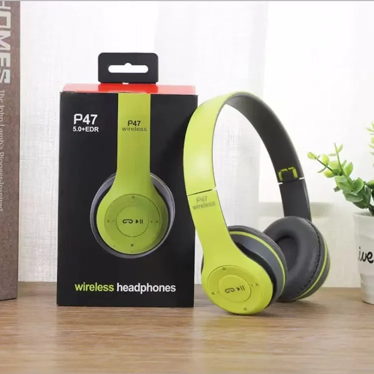 Wireless Bluetooth Headphone With HD Mic Foldable Headset Stereo Sound Earphones Sports Gaming Headphones