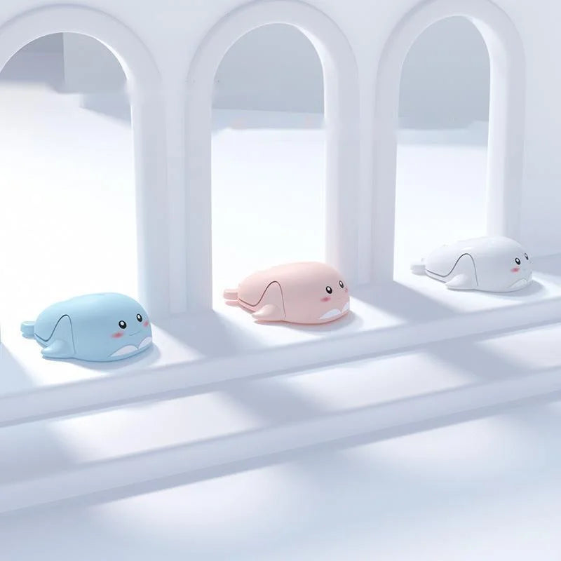 Creative Dolphin Bluetooth/2.4G Wireless Mouse Cute Cartoon Mute USB Optical Rechargeable Mause For Laptop PC Desktop Kids Gifts